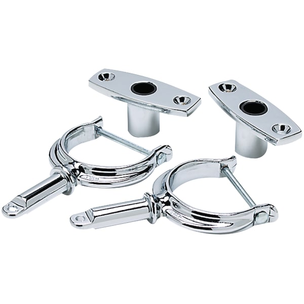 Seachoice Chrome Plated Zinc Rowlock Set (Sold as Pair) 70401 - main